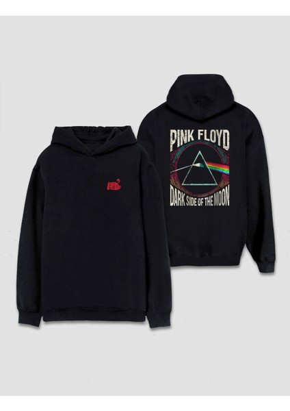 Pink Floyd Özel Tasarım Ön Arka Baskılı Kapşonlu Hoodie Sweat