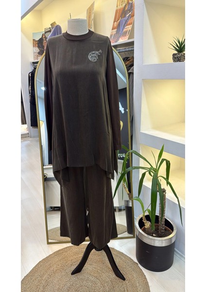 1033 Cupra Ipek Takım - Kahve