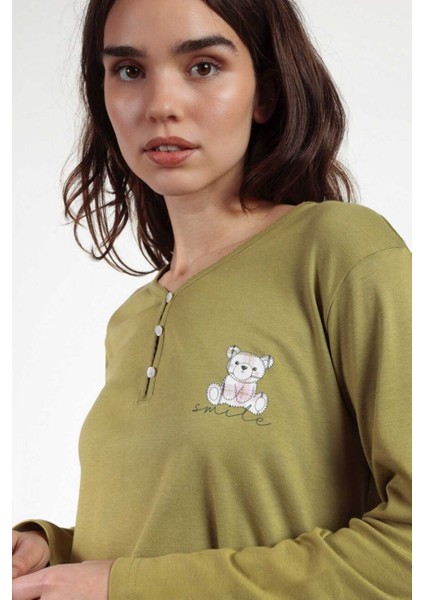 63605 Yeşil Pijama Takımı modelleri