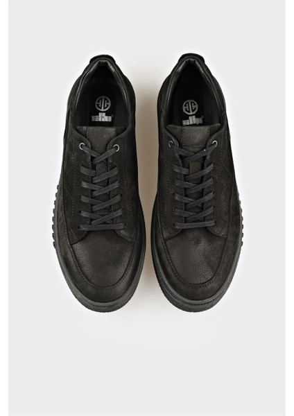 Siyah Deri Erkek Günlük Ayakkabı fırsatları