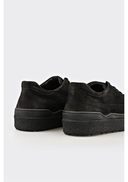 Siyah Deri Erkek Günlük Ayakkabı indirimleri