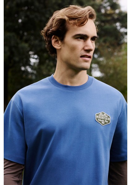 Mountain Wanderer Premium T-Shirt - Lacivert fiyatları