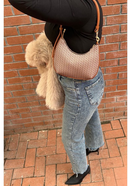 Lagraccio Paris Kadın Pablo Omuz Çantası Baskılı Vizon modelleri