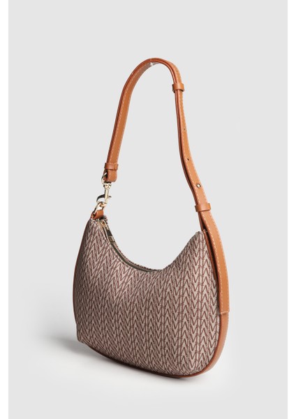 Lagraccio Paris Kadın Pablo Omuz Çantası Baskılı Vizon