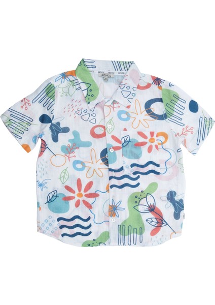 %100 Pamuk Desenli Yazlık Erkek Çocuk Gömlek fiyatları