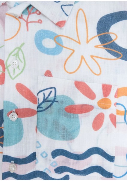 %100 Pamuk Desenli Yazlık Erkek Çocuk Gömlek modelleri