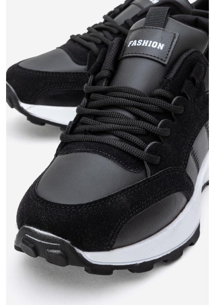 Bağcılklı Kadın Spor Ayakkabı Siyah Beyaz modelleri