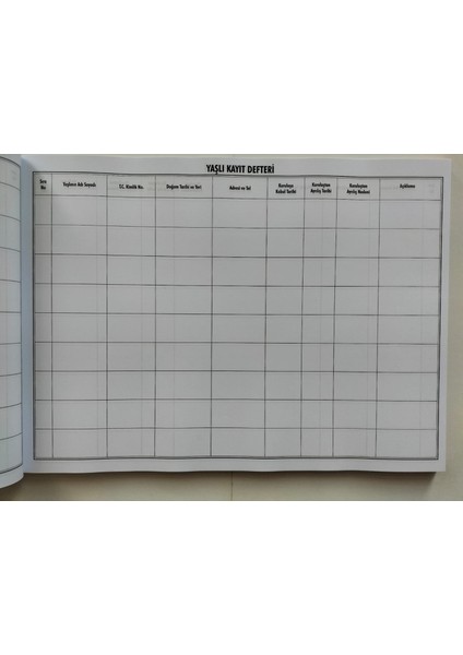 Yaşlı Kayıt Defteri 200 sayfa fiyatları