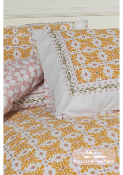 Amanda Nevresim Takımı King Size Lastikli Çarşaf (240X220 Cm) Sarı modelleri