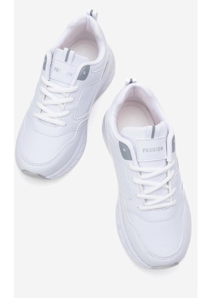 Kadın Spor Ayakkabı; Beyaz Gri indirimleri