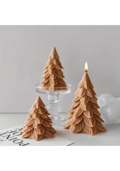Modern Yılbaşı Ağacı Christmas Silikon Mum Kalıbı fiyatları
