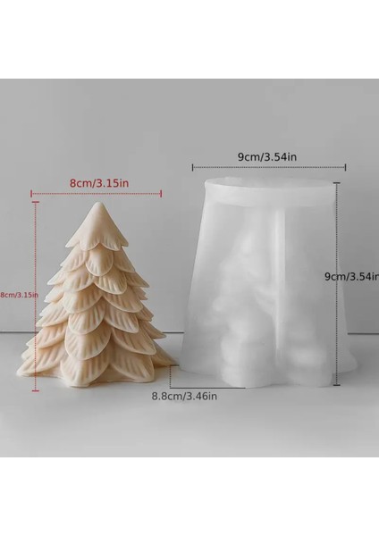 Modern Yılbaşı Ağacı Christmas Silikon Mum Kalıbı fırsatları