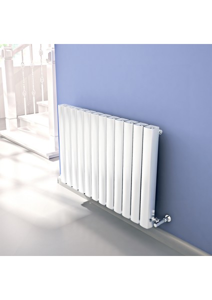 Vesta 0600*0745*10/RAL 9016 Kumlu Beyaz/std.bağl.(Iki Yan Alt-Üst Çapraz)/alm.radyatör