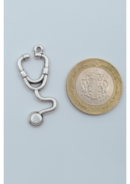 Doktor Steteskop Gümüş Kaplama Deri Ip Kolye fırsatları