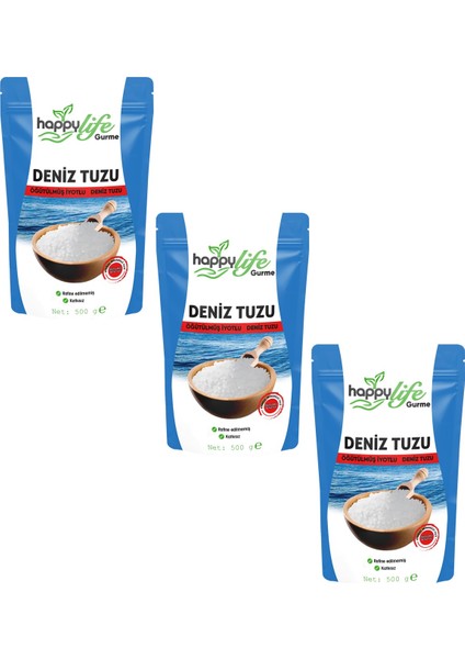 Iyotlu Deniz Tuzu 500GR x 3 Adet