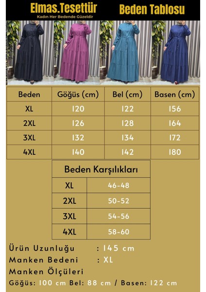 Kadın Tesettür Giyim Büyük Beden Gofre Elbise modelleri