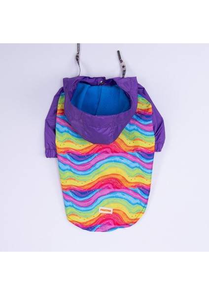 Rio Rainbow Mor Gökkuşağı Desenli Büyük Irk Köpek Montu Köpek Yağmurluğu Köpek Kıyafeti Köpek Elbisesi indirimleri