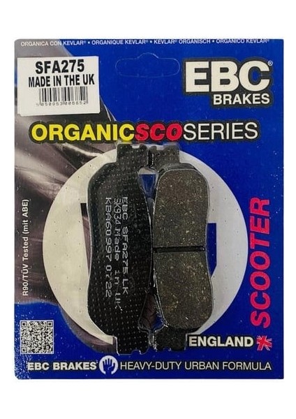 Xmax 250 Arka Balata Ebc SFA275