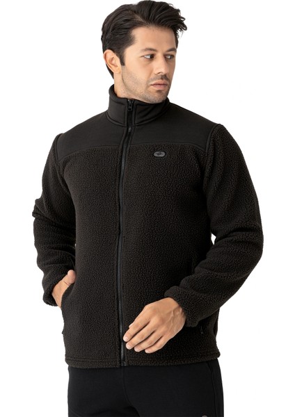 Tam Fermuar 3 Iplik Sweat Siyah 6055-10