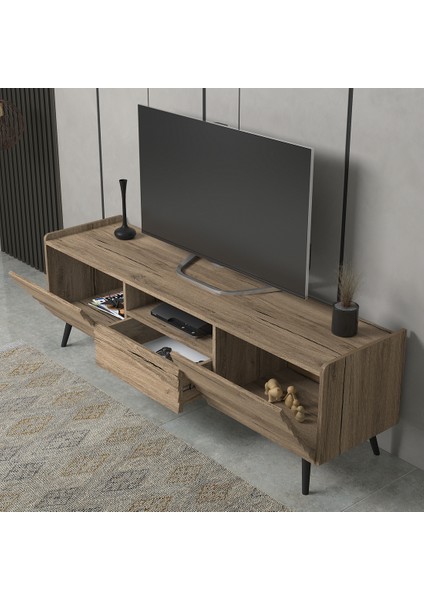 Hunerika Sorvina 2 Kapak Tek Çekmece Tv Ünitesi-Pera-Minifiks Bağlantı fırsatları