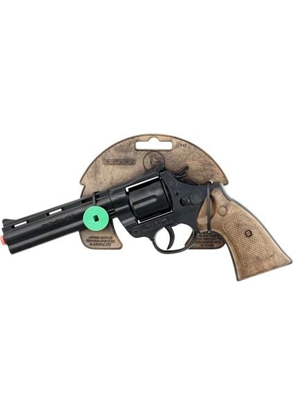 Gonher Revolver 12'li Uzun Namnulu Siyah Metal Polis Koleksiyon Tabancası