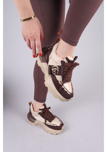 REPS Tokalı Süet Paraşüt Garnili Sneakers KAHVERENGİ fiyatları