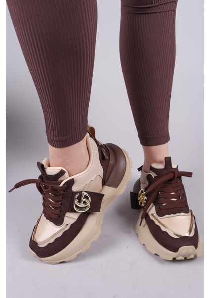 REPS Tokalı Süet Paraşüt Garnili Sneakers KAHVERENGİ indirimleri