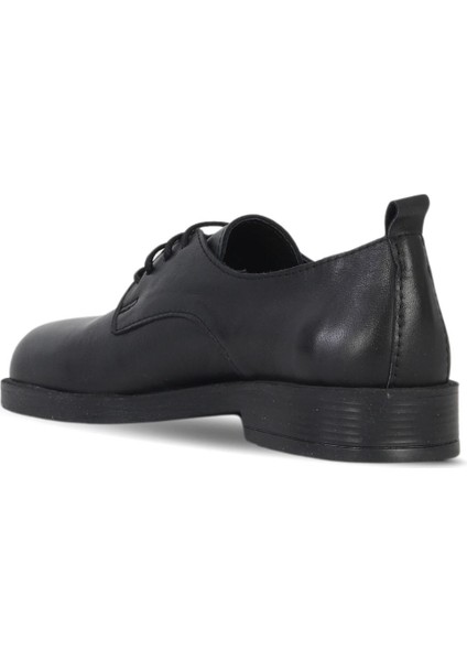 Siyah Deri Kadın Az Topuklu Ayakkabı 01WF2005 01WF2005 fırsatları