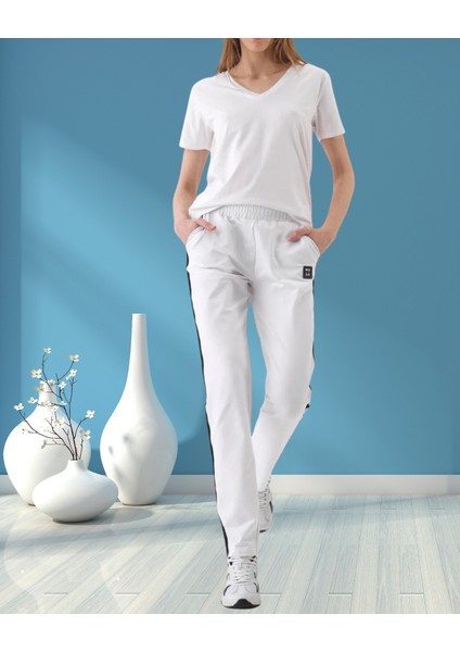 xint Kadın Regular Fit Normal Lastikli Bel Yan Cepli Pamuklu Sweat Pantolon