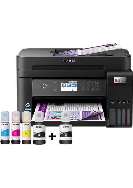 C11CJ61404 Ecotank L6270 Tanklı Yazıcı Tarayıcı Fotokopi Usb/wıfı A4