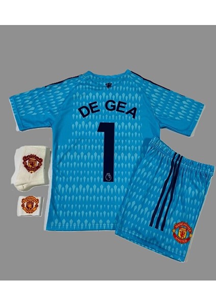 David De Gea 2022-23 Sezonu Manchester/united Çocuk Kaleci Forması 4'lü Set
