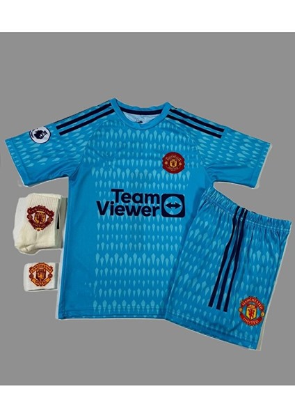 David De Gea 2022-23 Sezonu Manchester/united Çocuk Kaleci Forması 4'lü Set fiyatları