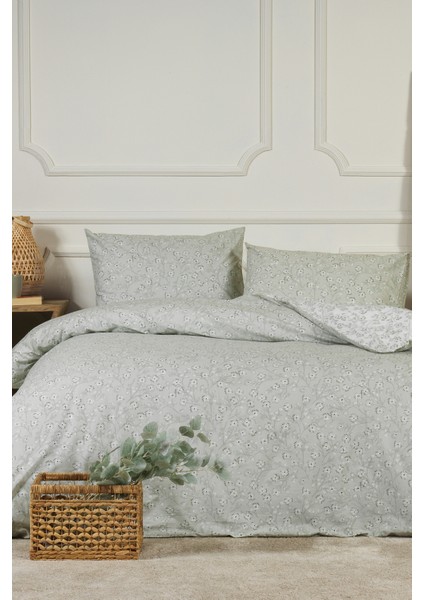 Jasmin Nevresim Takımı Tek Kişilik (160X220 Cm) Yeşil