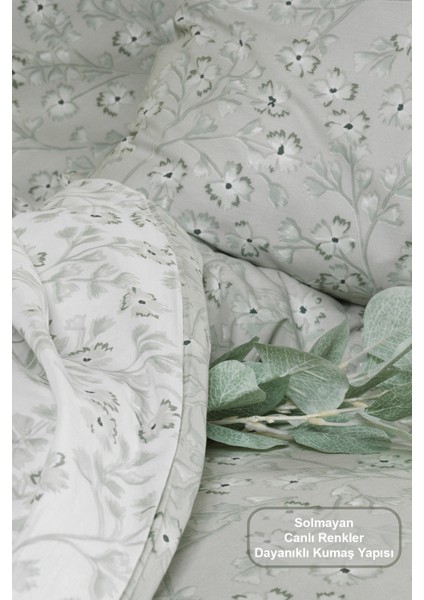 Jasmin Nevresim Takımı Tek Kişilik (160X220 Cm) Yeşil modelleri