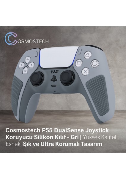 Ps5 Dualsense Joystick Koruyucu Silikon Kılıf Gri – Yüksek Kaliteli, Esnek, Şık Ultra Koruma fırsatları