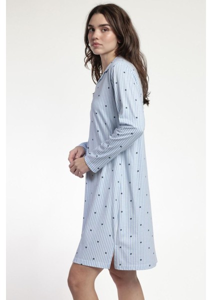 61443 Mavi Yıldızlı Gecelik modelleri