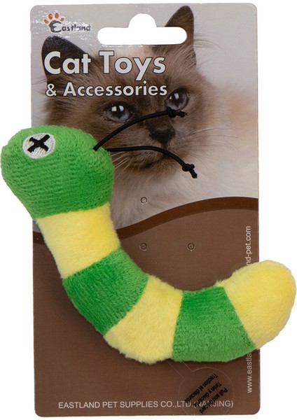 Techmrt Eastland Catnipli Peluş Dijital Sesli Tırtıl 13CM