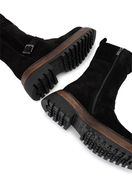 Kadın Hakiki Deri Siyah Süet Casual Bot 945 11932 Bn Bot SK24-25 Sıyah Suet fırsatları