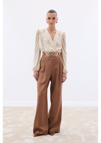 Kemerli Salaş Pantolon - Camel fiyatları