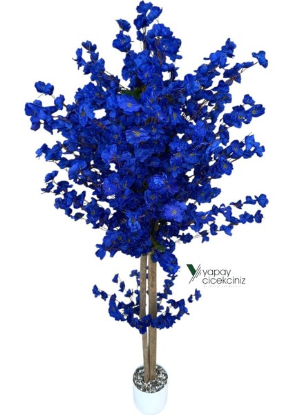 Beyaz Renkli Saksıda 150 cm Yapay Bahardalı Ağacı Yoğun Yaprak modelleri