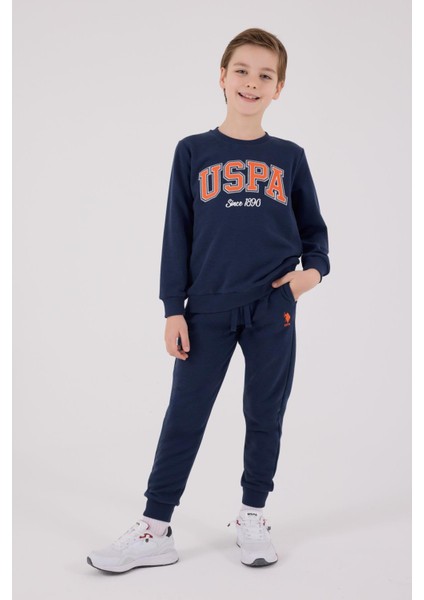 Erkek Çocuk Uspa Since 1890 Kalın 3 Iplik Uzun Kollu Eşofman Takım