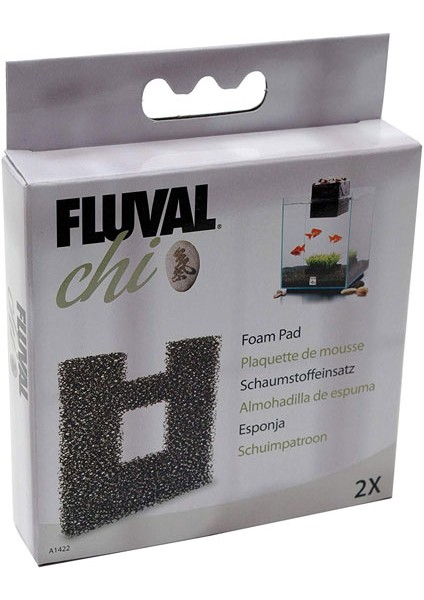 Techmrt Fluval Chi Akvaryum Filtre Siyah Süngeri (2 Lü)