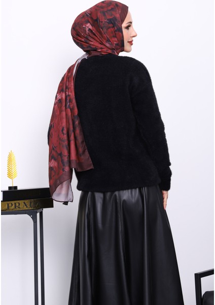 Siyah Bisiklet Yaka Angora Yumoş Triko Kazak fırsatları