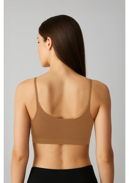 Kadın Ince Askılı Pedli Basic Sporcu Atlet 5 Adet