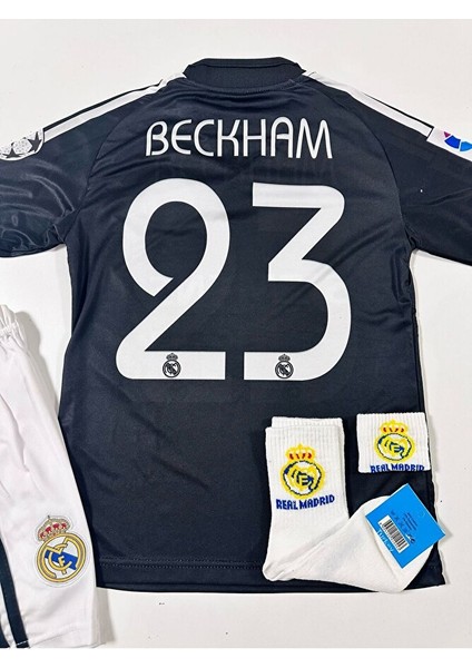 R.madridd 2004/05 Sezon D.a.v.i.d B.e.c.k.h.a.m Nostalji Çocuk Forması Armalı Set (Black) modelleri