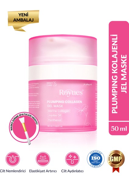 Kolajen Jel Yüz Maskesi - Soyulabilen Cam Cilt Kore Yüz Maskesi - Collagen Night Wrapping Mask 75ML