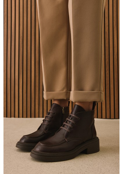 , Kadın Hakiki Deri Bot 1531022Z7646 Kahve