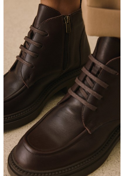 , Kadın Hakiki Deri Bot 1531022Z7646 Kahve modelleri