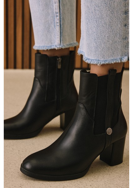 , Kadın Hakiki Deri Bot 1531022Z7546 Siyah fiyatları