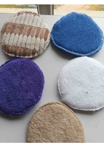 5 Adet Mikrofiber Araba Yıkama Pasta Cila Parlatma Süngeri Eldiven Oto Wax